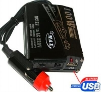 Inverter 100 Watt con porta usb integrata ideale per cellulare e