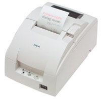 STAMPANTE EPSON TM-U220PB-007 a impattoﾸ 9 aghiﾸ per scontrini. Interfaccia parallela. Alimentat. di rete incluso. Colore bianco