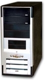 CASE M.TOWER 500W PC302 20/24 Pin USB2.0 2xBAY AUDIO SATA AirTube VH BLACK/SILVER - Raee Assolto