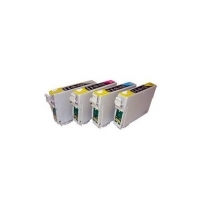 Kit 10 cartucce compatibile Epson T0551 T0552 T0553 T0554 Stylus Photo R240 R245 RX400 RX420 RX421 RX425 RX430 RX520