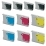 Kit 10 cartucce compatibile Brother LC 1000 FAX 1460 1560 665CW 1860C 1960C 2480C 2580C 2840C Intellifax 2480C 2840C
