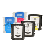 Kit 5 Cartucce compatibile HP  Officejet Pro K 550 550N.No.88