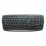 TASTIERA ATLANTIS INTERNET 1000 "P013-K11U"ﾸ TASTI A BASSA EMISSIONE DI RUMOREﾸ POGGIA POLSI ERGONOMICOﾸUSBﾸ Black