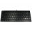 MINI TASTIERA ATLANTIS CHOCOLATE 500 "P013-DLK-1100U" COMPATTA 87 TASTI + TASTI MULTIMEDIALIﾸ MINI HUB USB da 2 porte Black