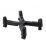 CARRELLO PORTA PC ATLANTIS P002-CS-7XK a Croce. Regolabile in larghezza da 3 cm a 25ﾸ5cm. Si apre e chiude a forbice