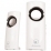 CASSE ATLANTIS "Soundpower 340" 2.0 2W RMS Elegante finitura high glossy Bianco Lucido P003-C12-W
