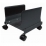 CARRELLO PORTA PC NILOX in Metalloﾸ  Rotelle Bloccabiliﾸ Nero