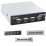 HUB NILOX USB 2.0 INTERNO 3ﾸ5" 4 PORTE FRONTALINI INTERCAMBIABILI (NERO BIANCO SILVER)
