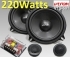 Kit Casse 13 cm 5,25"+ Tweeter+Crossover VTREK 220W