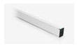 Asta in alluminio verniciata bianca 60 x 40 x 2700 mm G0251