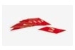 Confezione n24 strisce rosse rinfrangenti adesive asta G0461