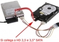 Adattatore IDE SATA USB Hard Disk 3,5 e 2,5 DVD CD RW