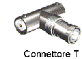 Connettore BNC a T - Sdoppia Segnale