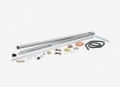 Sistema completo 1 anta fissa 1 mobile largh.max 1100 mm