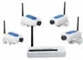 Kit dvr wireless usb 4 telecamere 2,4 ghz audio video