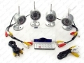 Kit Videosorveglianza 4 Telecamere Wireless In Ciclico  Pronto Uso - Con led Notturni