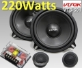Kit Casse 13 cm 5,25"+ Tweeter+Crossover VTREK 220W